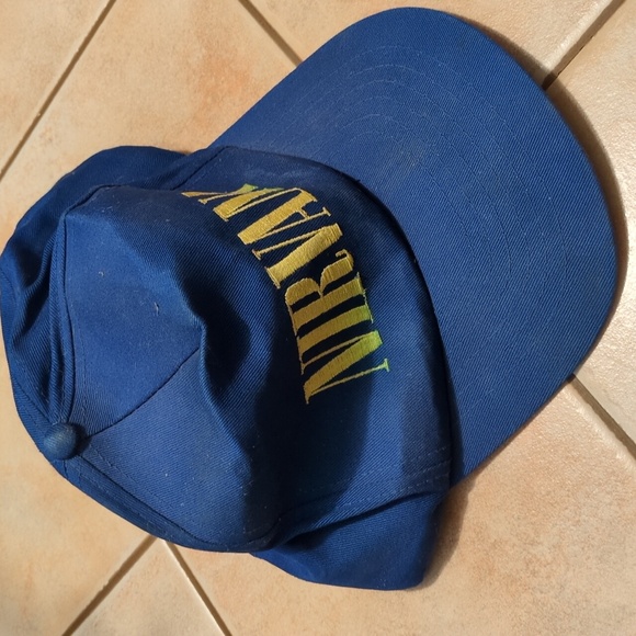 Vintage Nirvana nevermind hat from 1991 tour used as pictured
